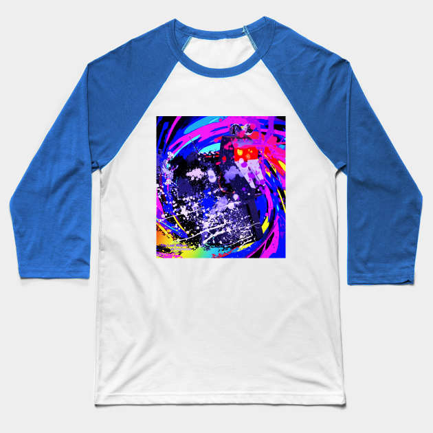 swirl k9 Baseball T-Shirt by EnceladusWaters